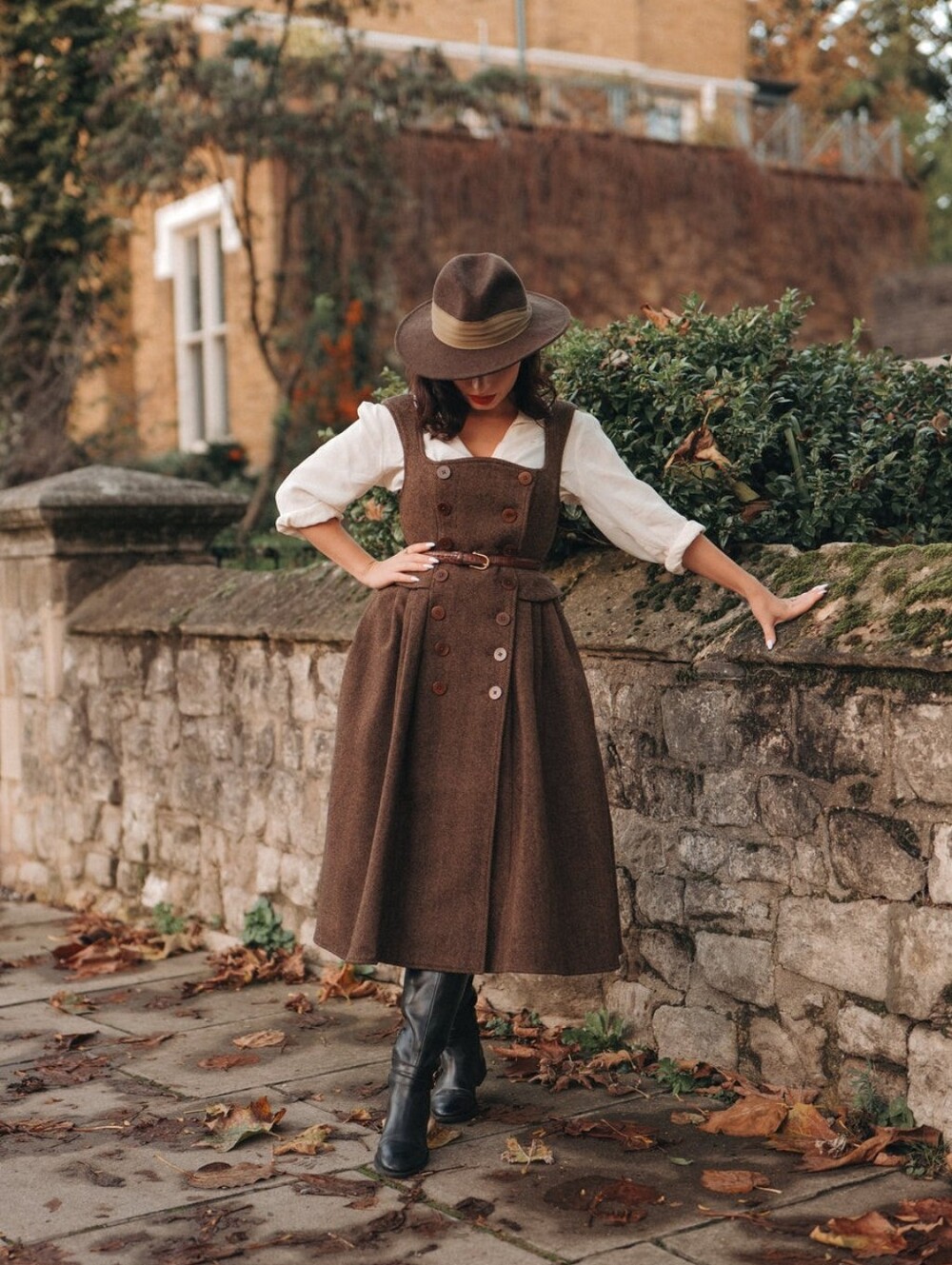 LinenNaive Emma 33 Wool Dress